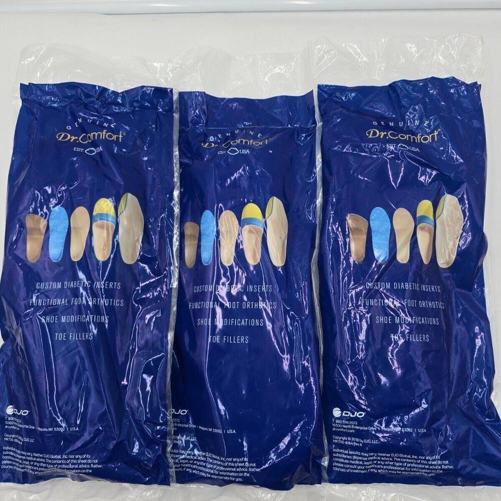 Dr Comfort Orthopedic Diabetic Inserts Toe Filler (Three Pack)
